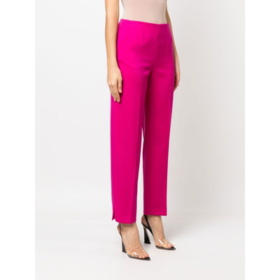 Shop Giorgio Armani Wool Trousers In Pink