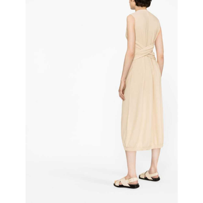 Shop Lemaire Cotton Dress In Pink
