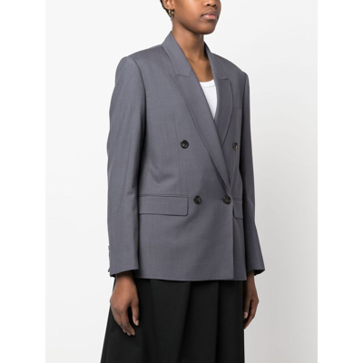 Shop Low Classic Wool Jacket In Grey