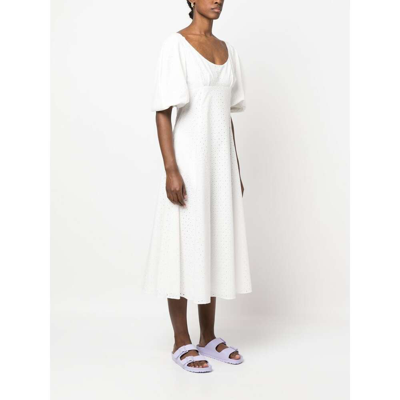 Shop Kenzo Cotton Dress In White