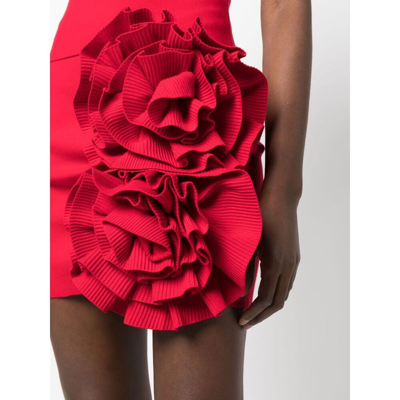 Shop Magda Butrym Synthetic Fibers Skirt In Red