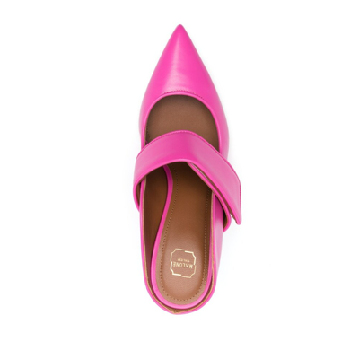 Shop Malone Souliers Leather Mules In Pink