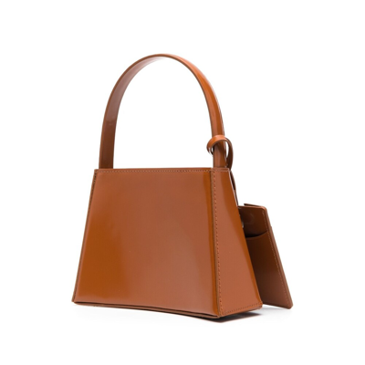 Shop Low Classic Leather Tote Bag In Brown