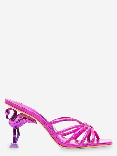 Shop Sophia Webster Leather Sandals In Pink