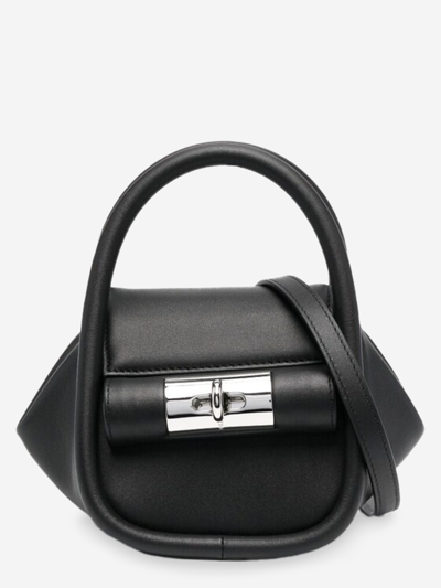 Shop Gu_de Leather Tote Bag In Black
