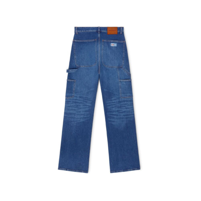 Shop Heron Preston Cotton Jeans In Blue