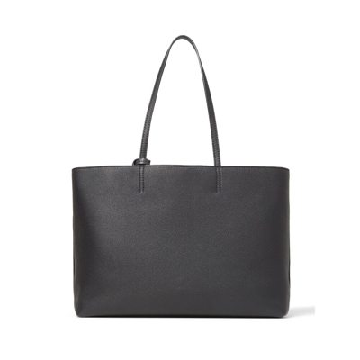 Shop Jimmy Choo Leather Tote Bag In Black