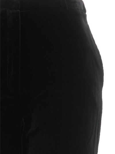 Shop Rabanne Cotton Trousers In Black