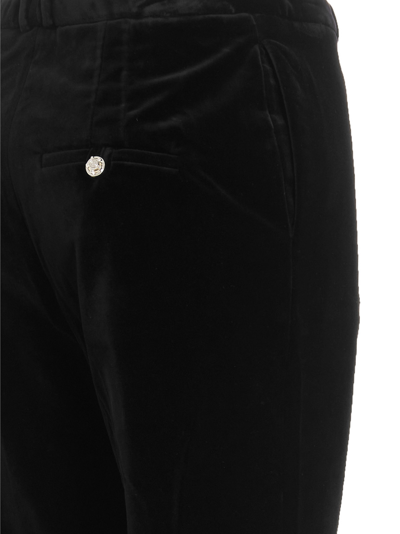 Shop Rabanne Cotton Trousers In Black