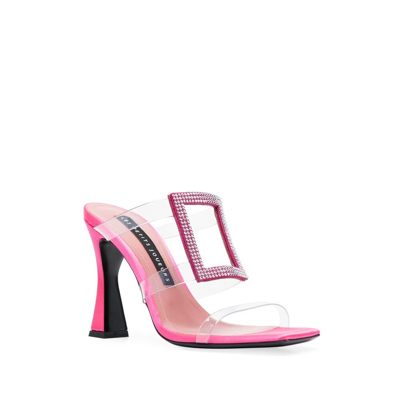 Shop Les Petits Joueurs Synthetic Fibers Sandals In Pink