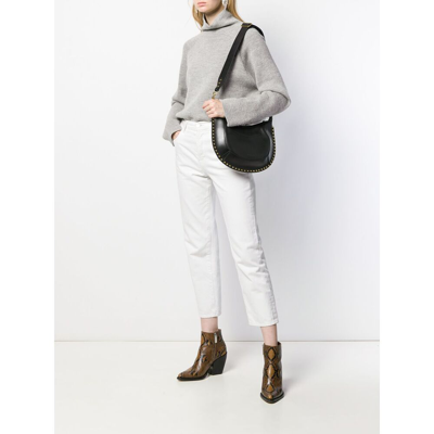 Shop Isabel Marant Leather Shoulder Bag In Black