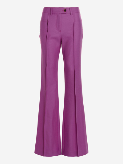 Shop Giuseppe Di Morabito Wool Trousers In Purple