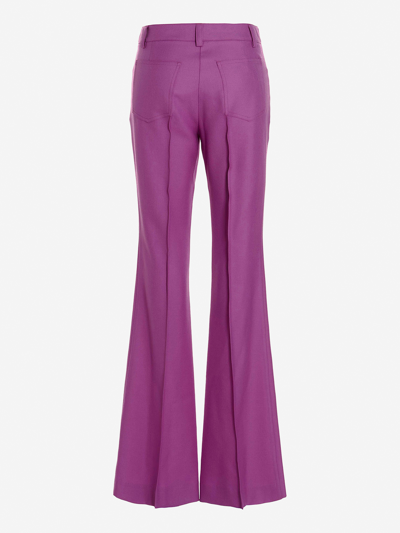 Shop Giuseppe Di Morabito Wool Trousers In Purple