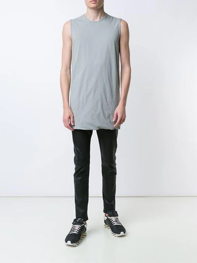 Shop Rick Owens Drkshdw Long Length Tank Top In Nude & Neutrals