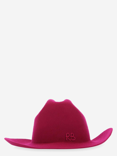 Shop Ruslan Baginskiy Wool Hat In Pink