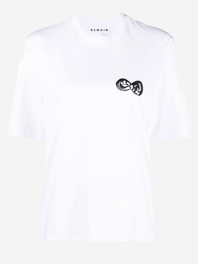 Shop Remain Cotton T-shirt In White