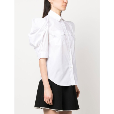 Shop Rochas Cotton T-shirt In White
