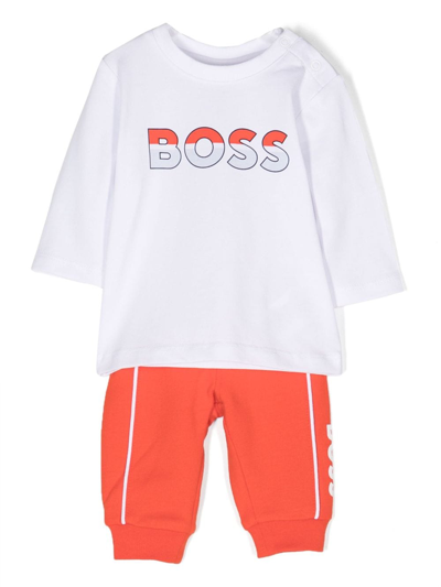 Shop Bosswear Logo-print Tracksuit Set In Red