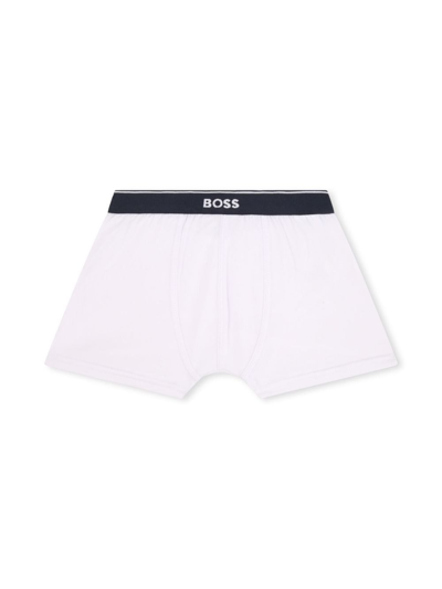 Shop Bosswear Logo-waistband Boxer Shorts (pack Of Two) In Blue