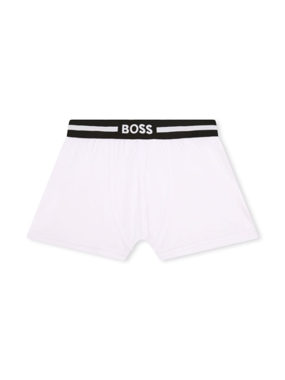 Bosswear Set Of Two Logo Boxers In White