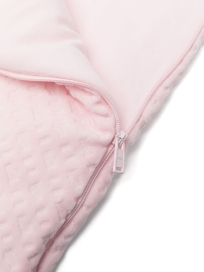 Shop Bosswear Logo-print Cotton Sleeping Bag In Pink