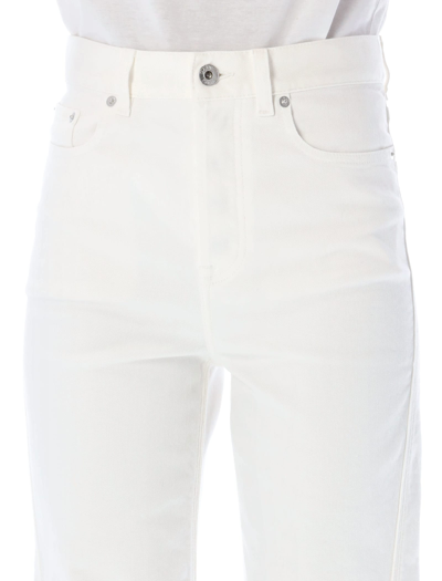 Shop Lanvin Twisted Denim Jeans In White