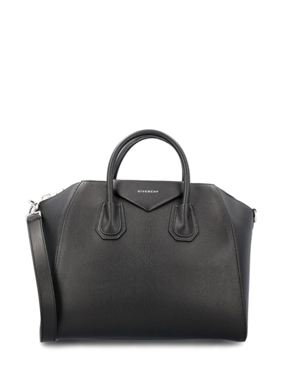 Shop Givenchy Antigona Small To Handle Bag In Black