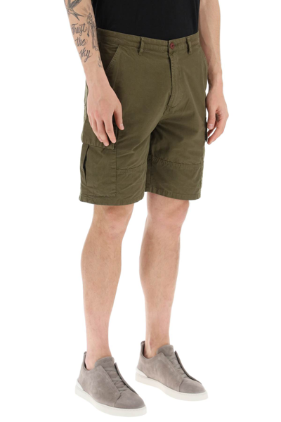 Shop Barbour Cargo Shorts In Ivy Green (green)