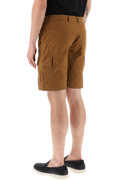 Shop Barbour Cargo Shorts In Russet Brown (brown)