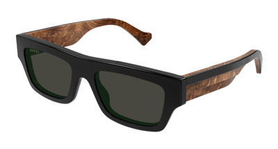 Shop Gucci Gray Square Mens Sunglasses Gg1301s 001 55
