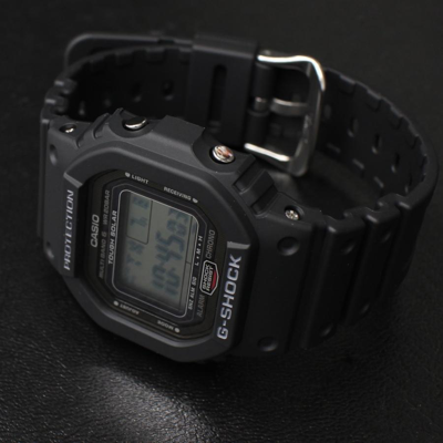 Pre-owned G-shock Casio  Gw-5000u-1jf Black Solar Radio Digital Men's Watch Japan