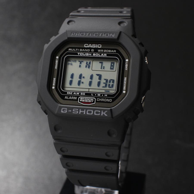 Pre-owned G-shock Casio  Gw-5000u-1jf Black Solar Radio Digital Men's Watch Japan