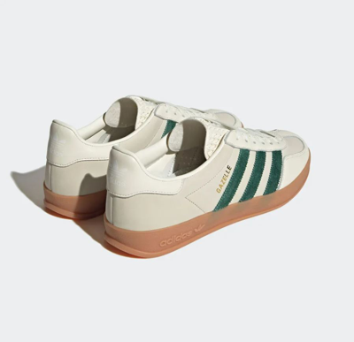 Pre-owned Adidas Originals Adidas X Emmi Gazelle Indoor Off White Dark  Green Id2567 Men Sneakers | ModeSens