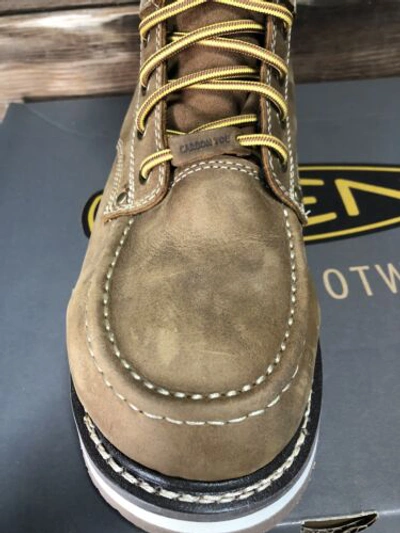 Pre-owned Keen Cincinnati 8" Mens Carbon-fiber Toe Wide Width 1025694 Waterproof Boots In Belgian/sandshell
