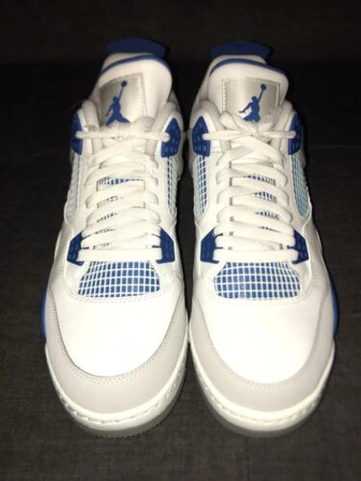 Pre-owned Jordan Nike Air  Iv 4 Retro Golf Shoes White Military Blue Size 11 Cu9981-100