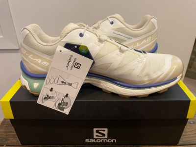 Pre-owned Salomon Xt-6 Vanilla Ice Granite Green White Sz. 11 L41709800 Ds