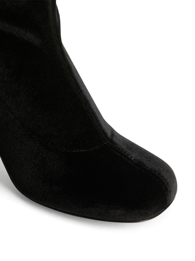 Giuseppe Zanotti Alethaa 90mm Ankle Leather Boots In Black