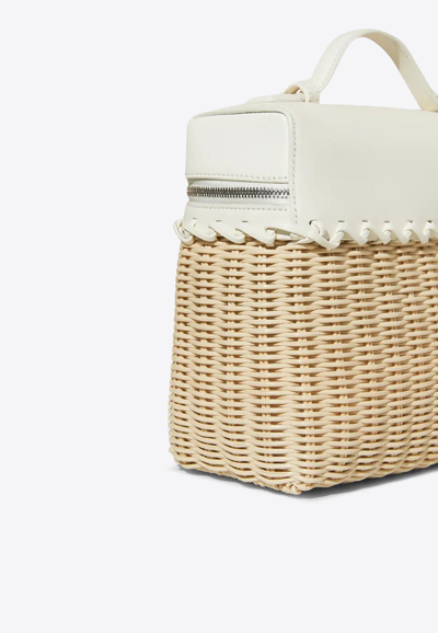 Extra Pocket L19 Wicker Pouch In Neutral