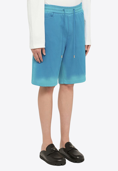 Shop Ader Error Faded Bermuda Shorts In Blue