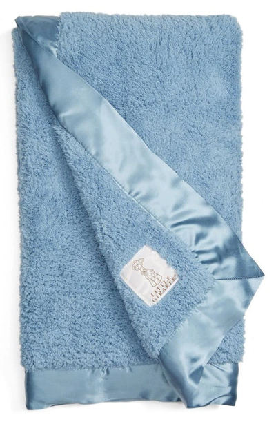 Shop Little Giraffe Chenille Blanket In Cornflower