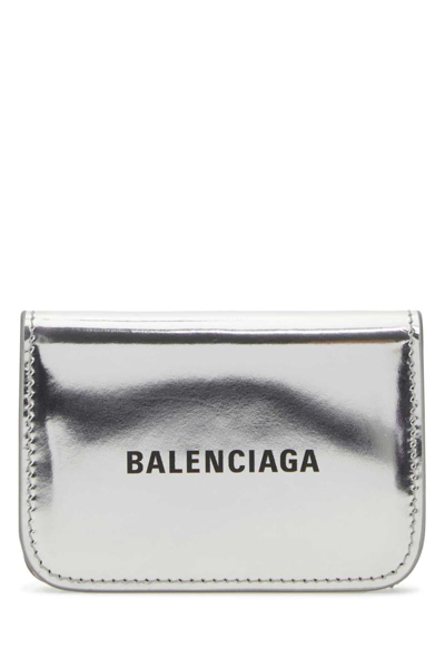 Shop Balenciaga Wallets In Silver