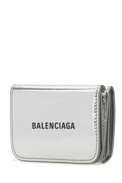 Shop Balenciaga Wallets In Silver