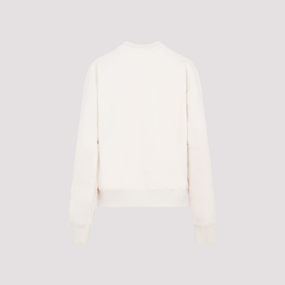 Shop Jil Sander Cotton Sweatshirt In Nude &amp; Neutrals