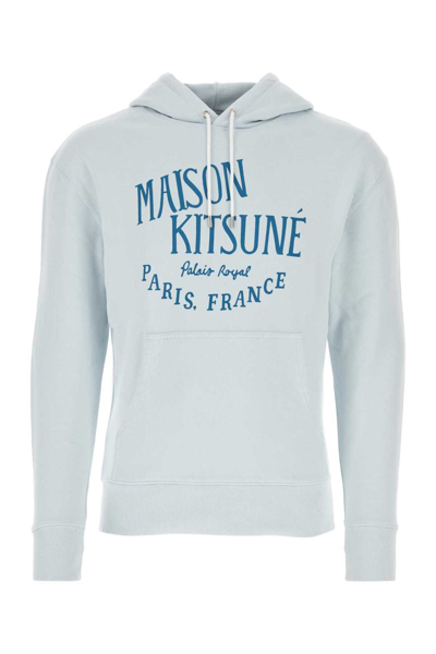 Shop Maison Kitsuné Maison Kitsune Sweatshirts In Light Blue