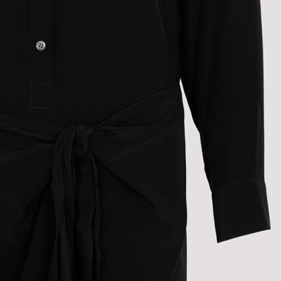 Shop Theory Sarong Shirt Dress In Black