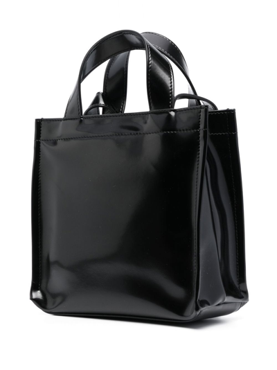 Shop Acne Studios Logo Tote Bag In Black