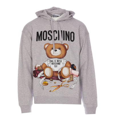 Shop Moschino Teddy In Grey
