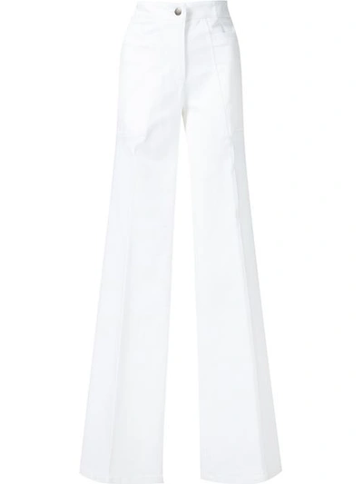 Derek Lam Charlotte High-waist Flared Jeans In White