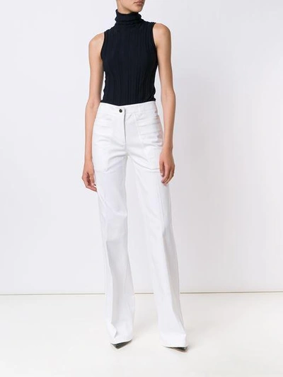 Shop Derek Lam Charlotte High-waist Flared Jeans In White