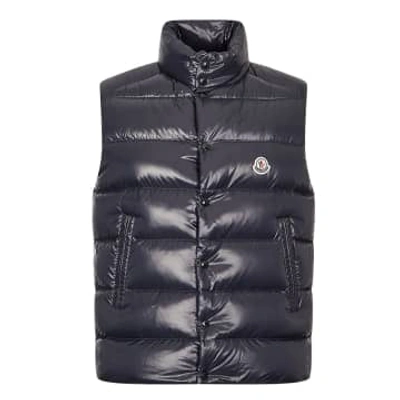 Shop Moncler Navy Tibb Gilet In Blue